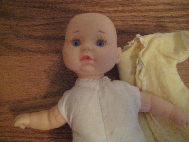 Vintage Baby Doll Soft Body Blue Eyes Curled Toe 8 Inches Etsy