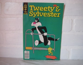 Vintage Tweety And Sylvester Comic Book, 1976 #95, Warner Bros Inc, Whitman Comics