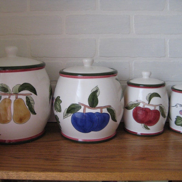 Fruit Canisters Etsy