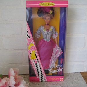 1996 French Barbie, Dolls of The World Collection, Second Edition, NRFB, Vintage Mattel