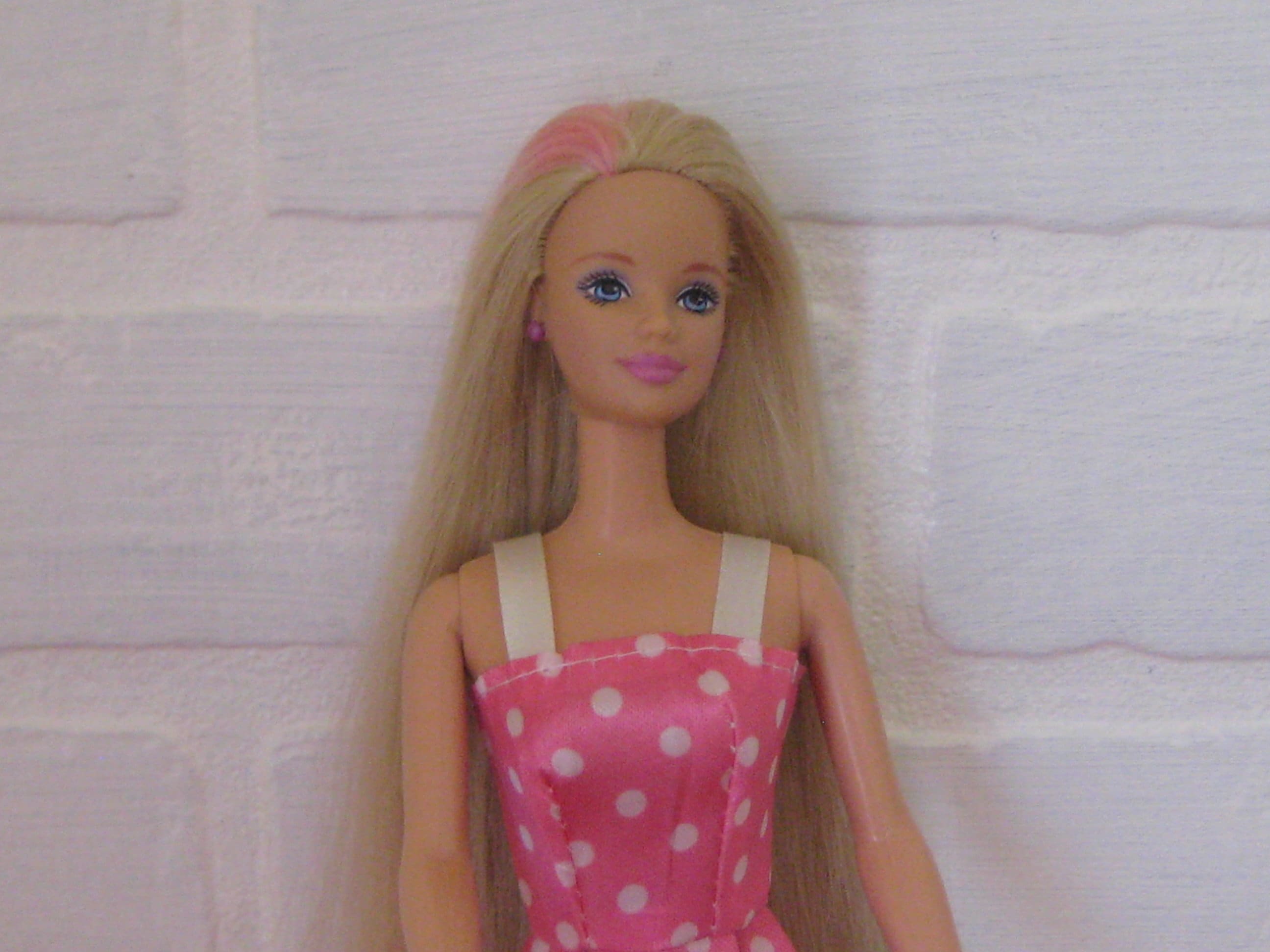 Vintage 1990s Barbie Doll With Blonde Hair and Pink Streaks - Etsy