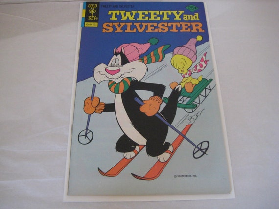 ヴィンテージ トゥイーティーとシルベスター 1963 ゴールド キー 