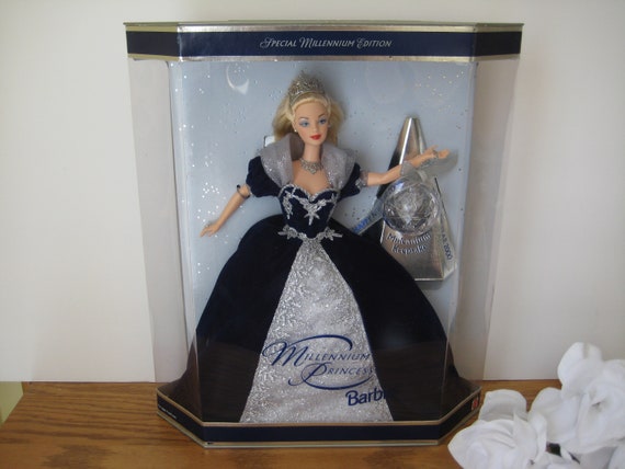 2000 Millennium Princess Barbie Doll With Crystal Ball Keepsake