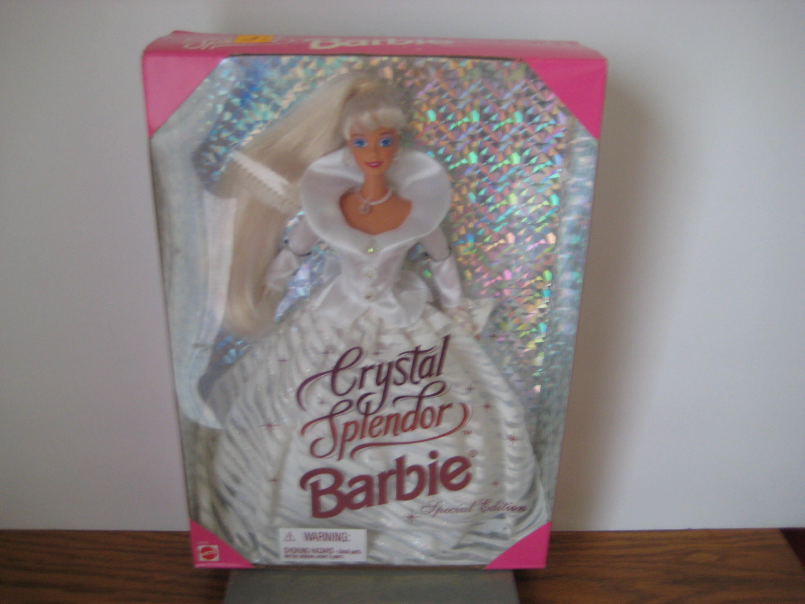 Vintage Barbies 1995 Crystal Splendor Barbie Doll NRFB Condition Etsy