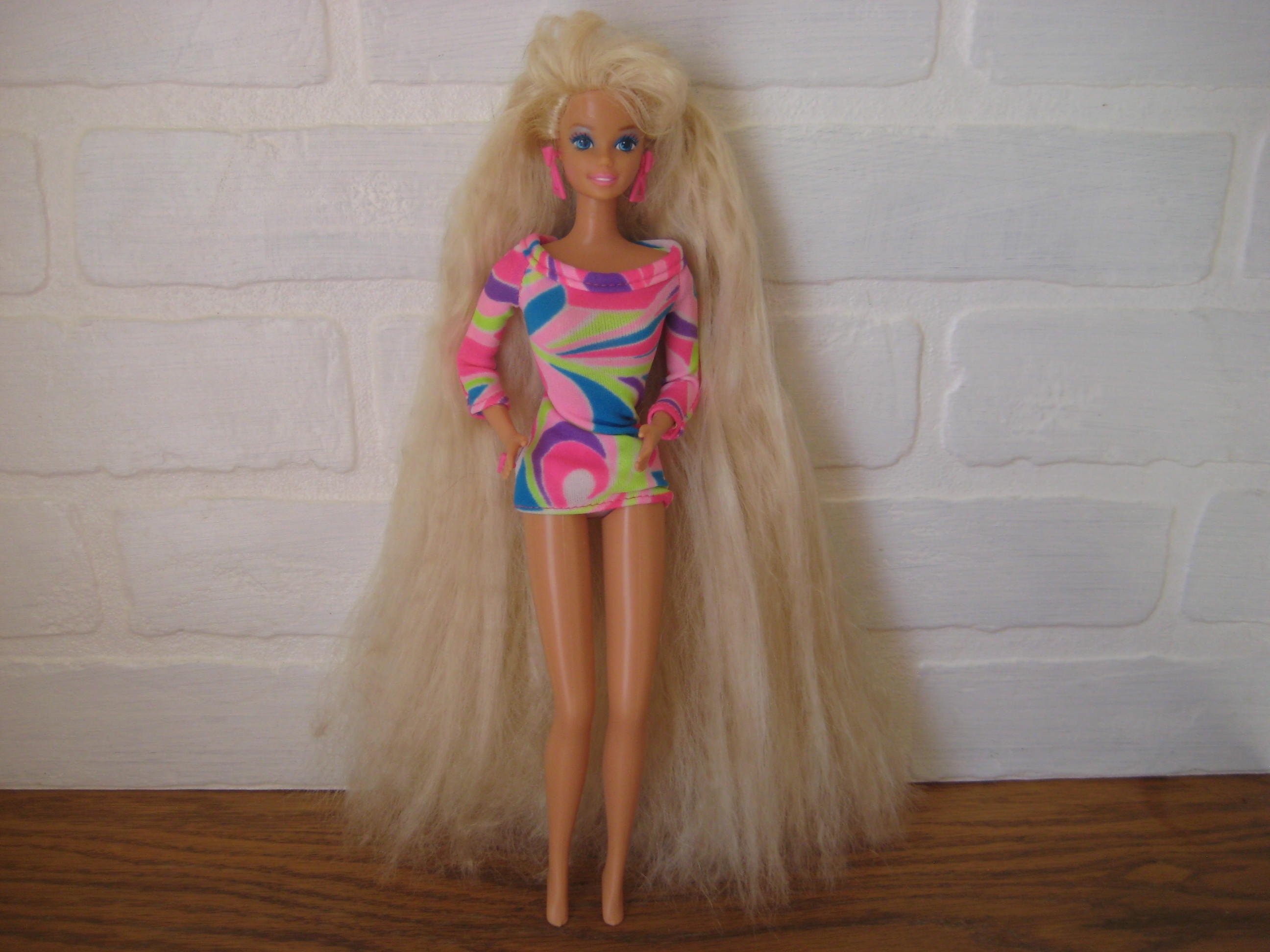 90s Barbie Brush Keychain Plastic Keyring / Multi Colours Available 