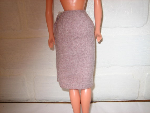 Vintage Barbie Purple Pencil Skirt With Side Snap Below Knee Length Excellent Condition. Wool Like Material Etsy