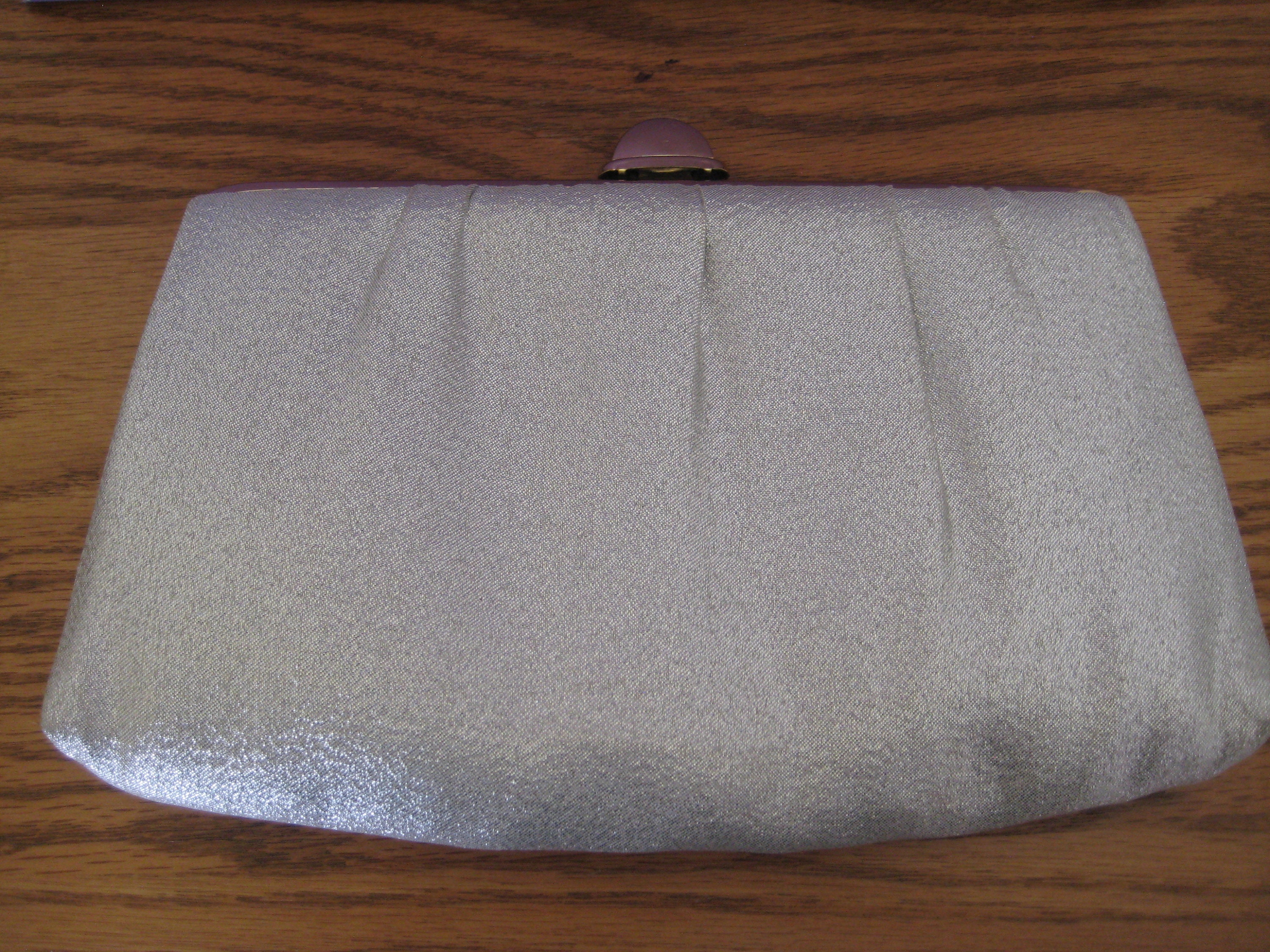 Vintage Silver Glitter Evening Bag Gold Tone Hardware & Etsy