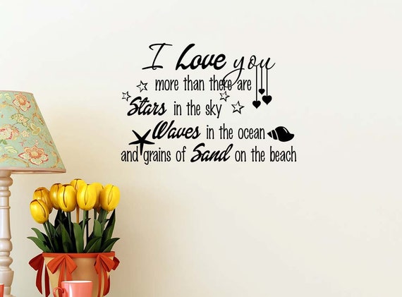 I Love You More Than There Are Stars In The Sky Waves In Ocean Etsy I Love You More Than There Are Stars In The Sky Waves In Ocean Etsy