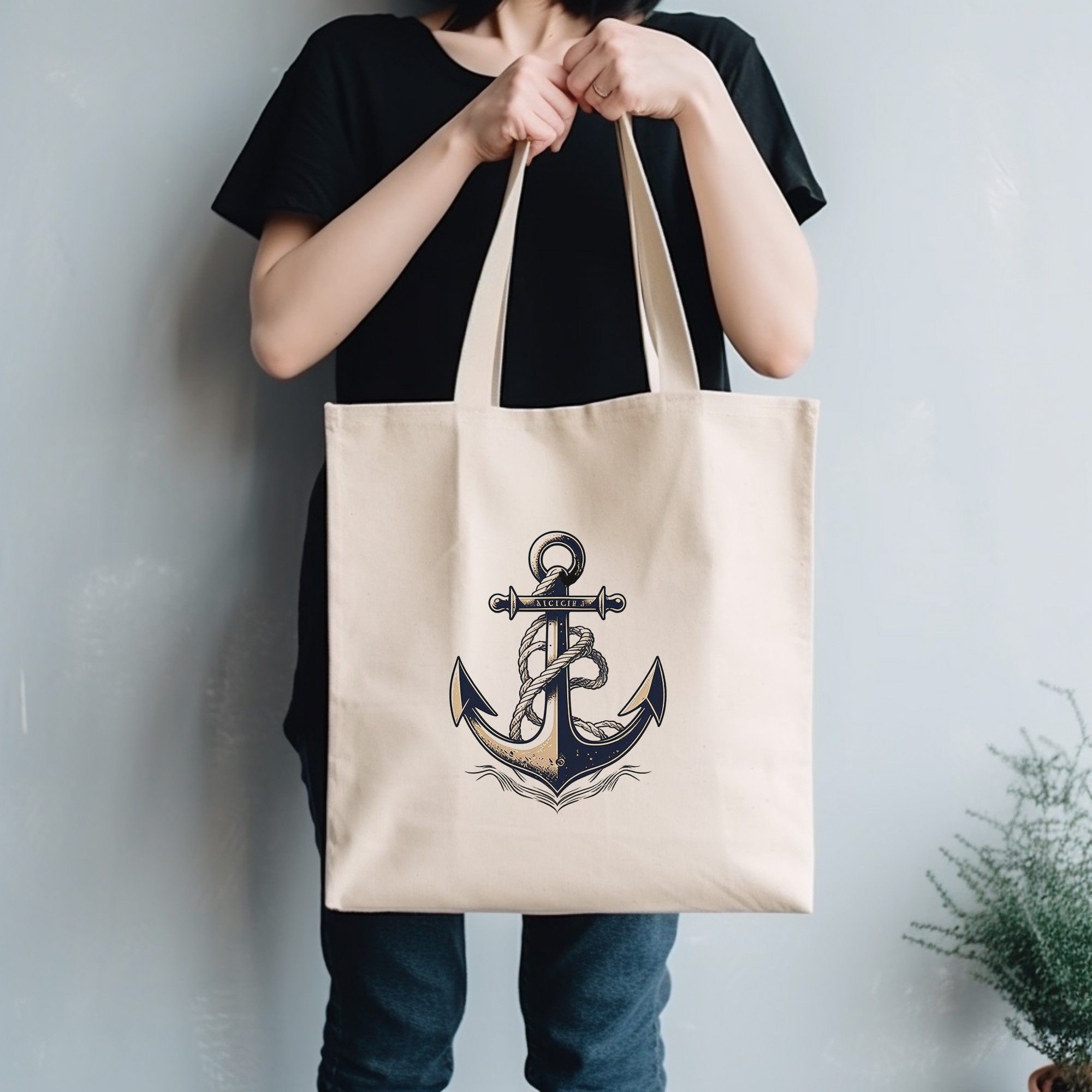 Buy Anchor Tote Bag Online In India - Etsy India