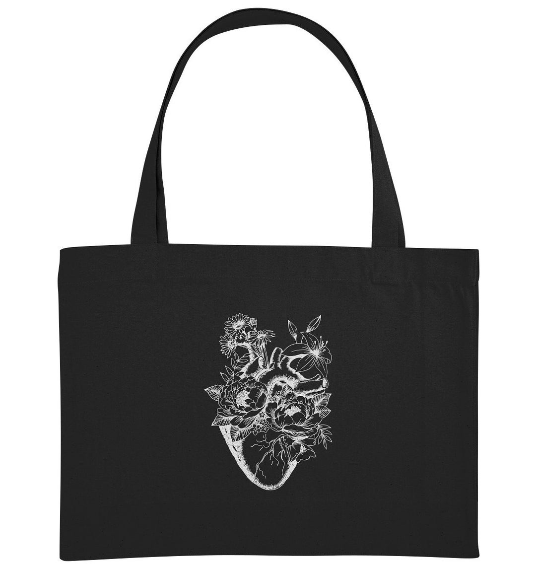 Anatomie Herz mit Blumen Organic Shopping-Bag - Etsy.de