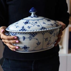 Zuppiera Royal Copenhagen fluted blue