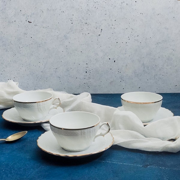Set di sei tazze da tè Richard Ginori modello Sanremo