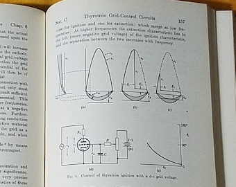 1950's Electrical Control Systems engineer vintage textbook book decor Science decor old photo prop engineering machinist design electronic
