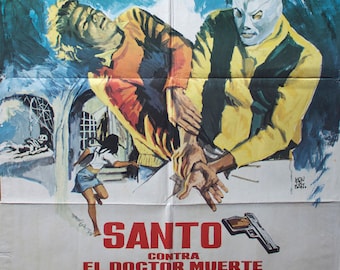 Santo contra el doctor muerte (Original movie poster)
