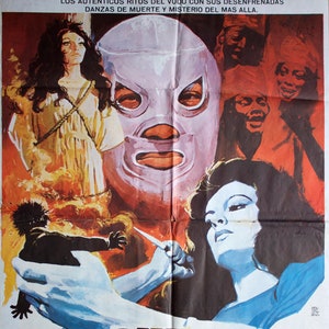 Santo contra la magia negra (Cartel original de la película)
