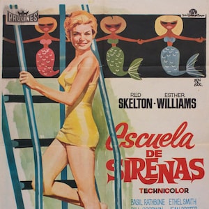 Escuela de Sirenas (Cartel original de la película)