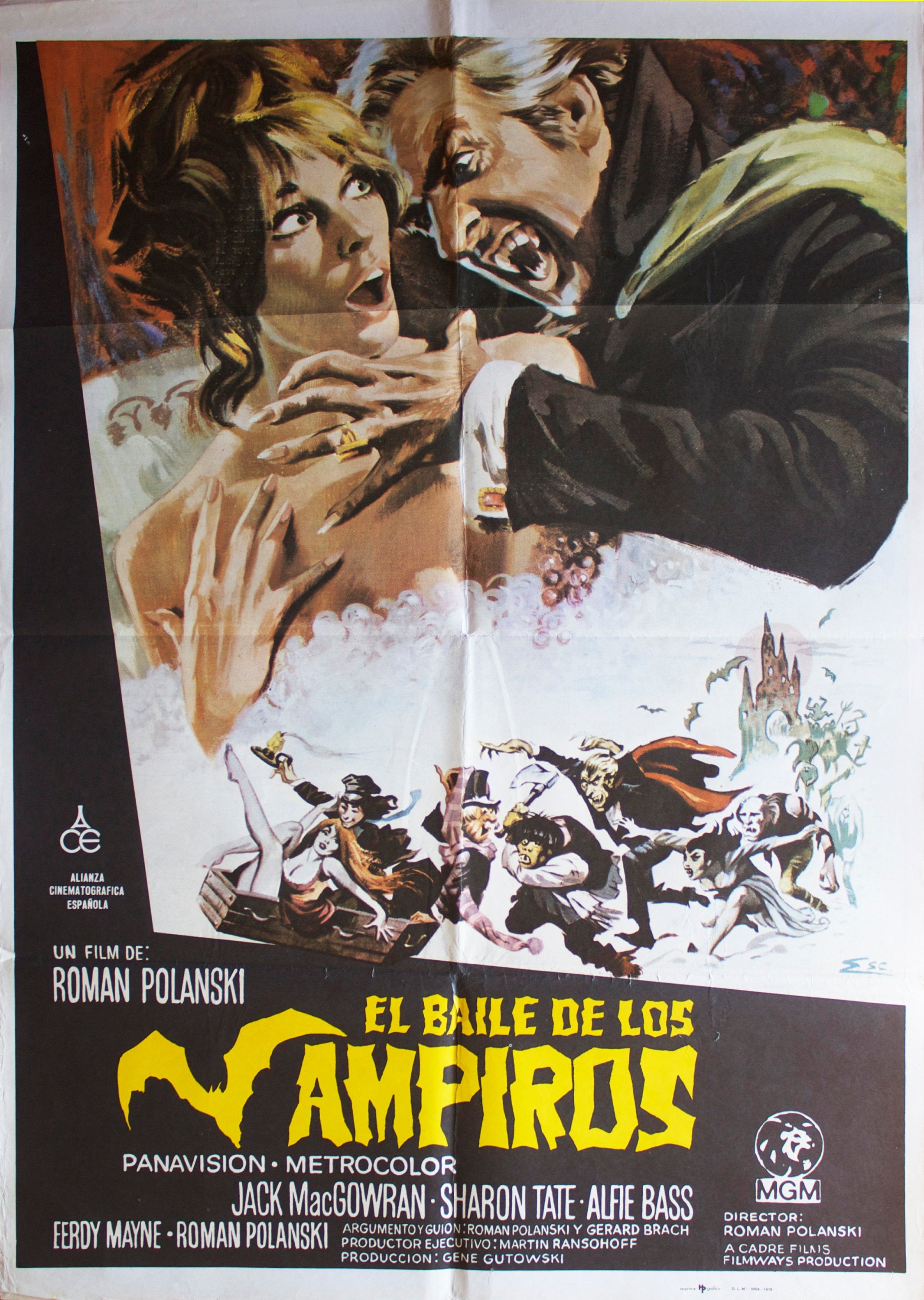 The fearless vampire killers cult horror movie poster print #2 