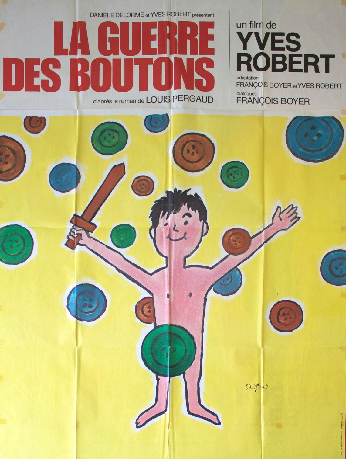 La Guerre Des Boutons 2011 Film Complet La guerre des boutons Original movie poster | Etsy