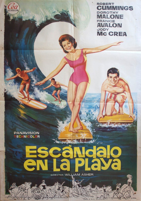 Beach Party original Movie Poster Etsy