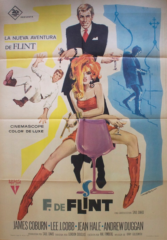 In Like Flint original Movie Poster - Etsy Denmark