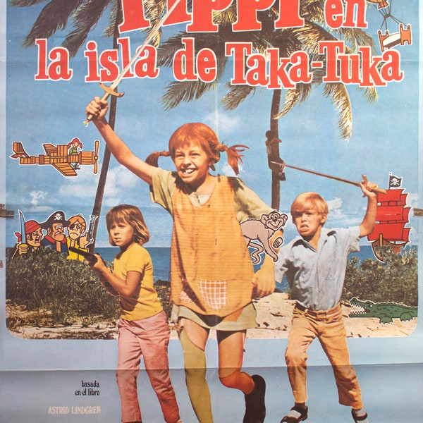 Pippi in the south seas (Original movie poster)