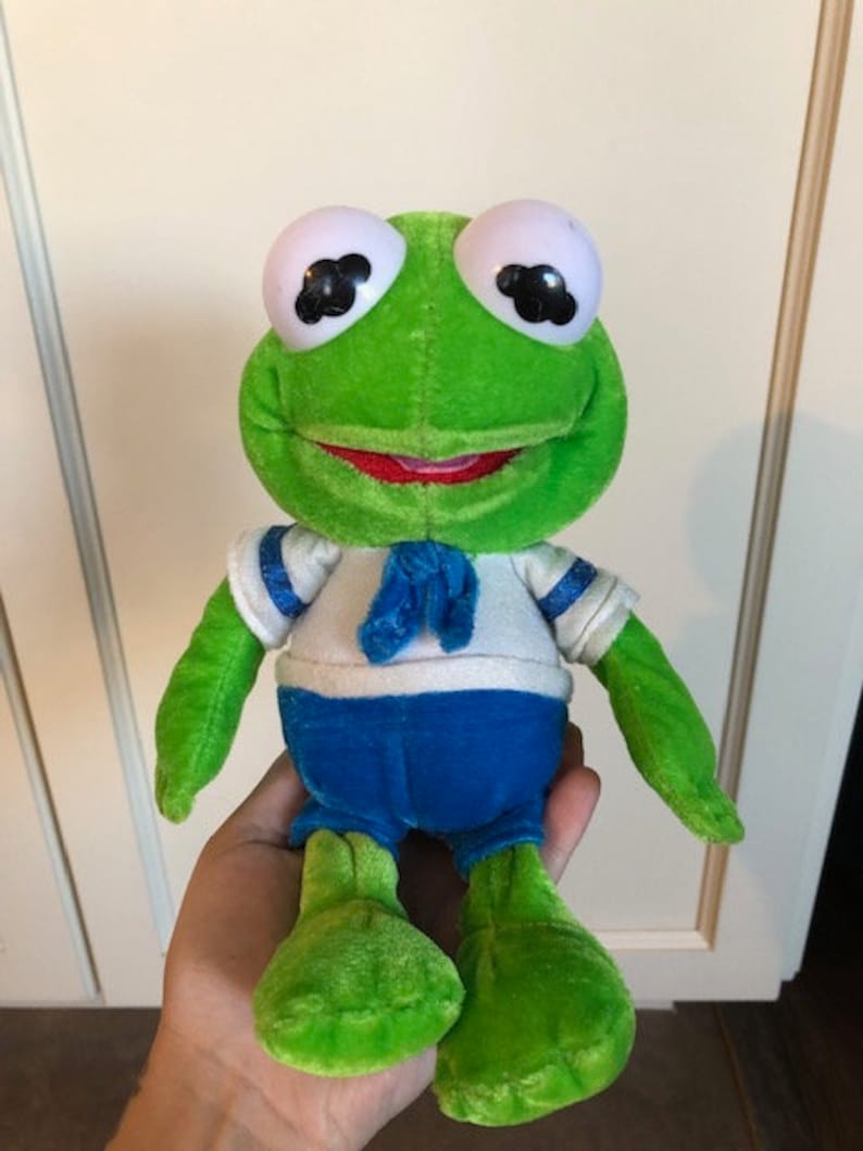The Muppets Baby Kermit The Frog Plush Toy | Etsy