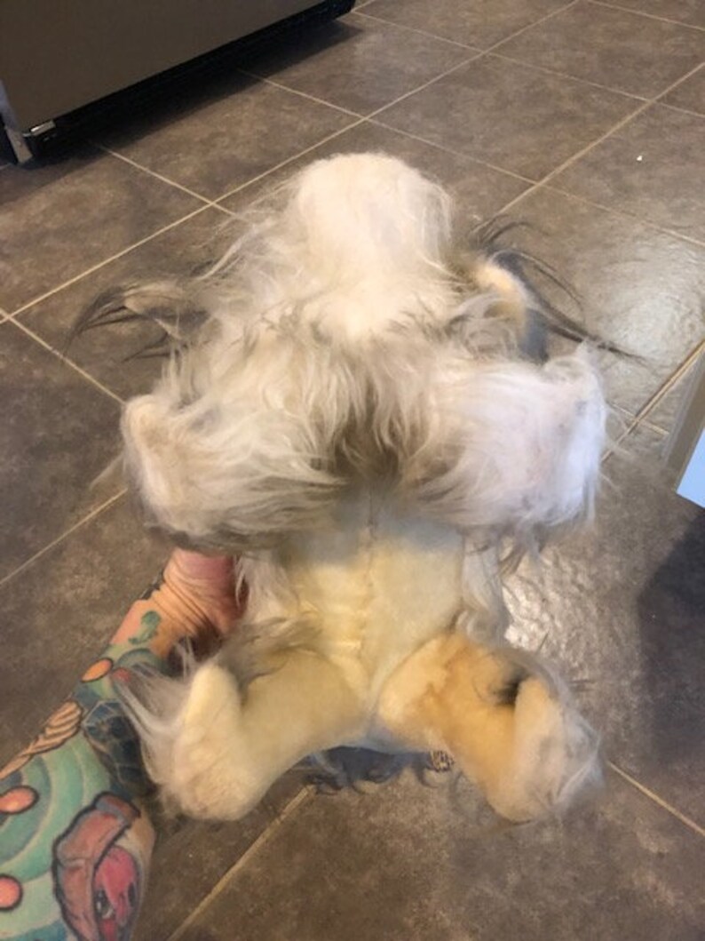 Vintage Dakin Stuffed Plush Shaggy Dog Sheep Dog