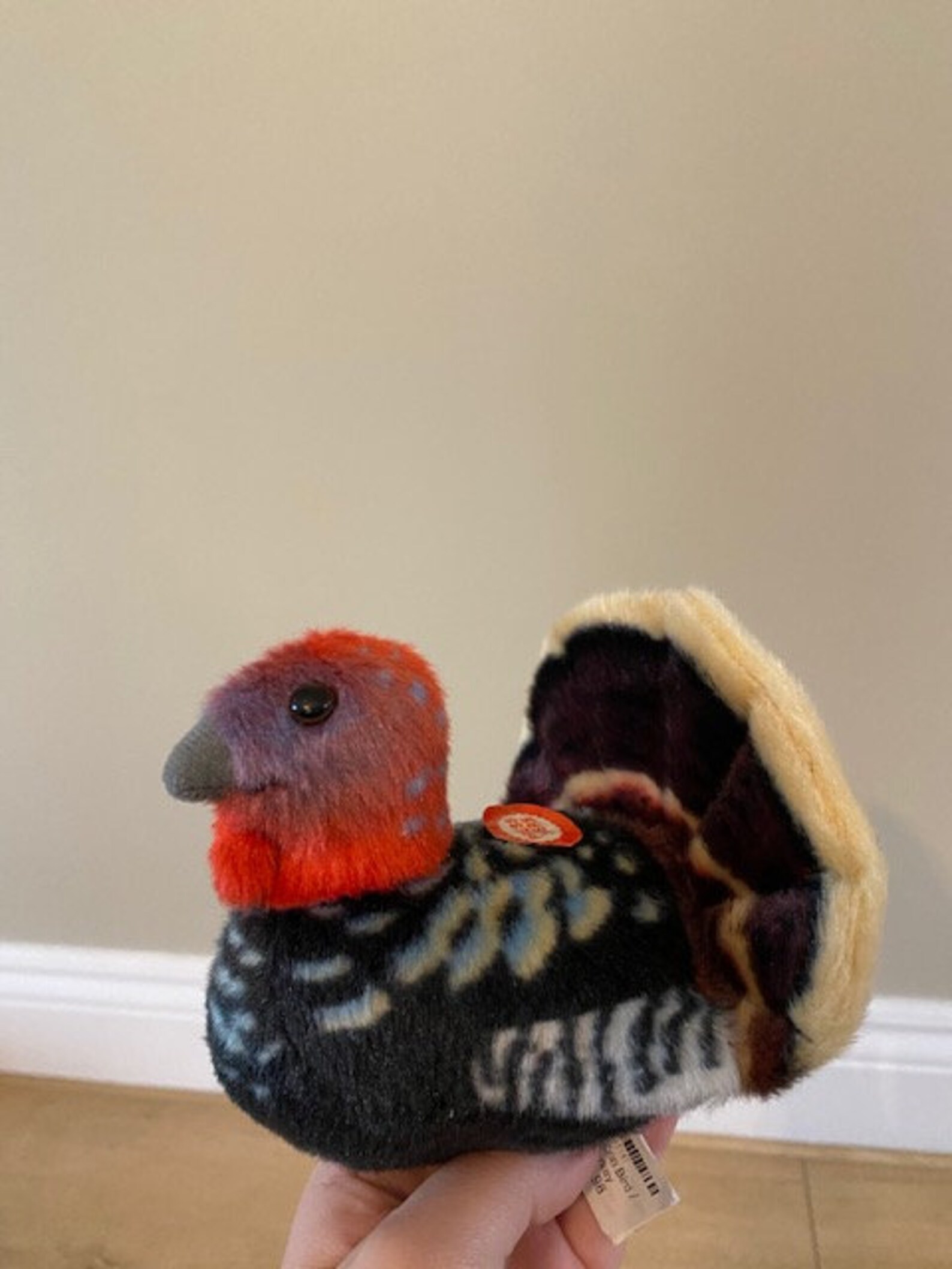 Turkey Plush Toy Gobble Makes Noise Thanksgiving Cute Etsy