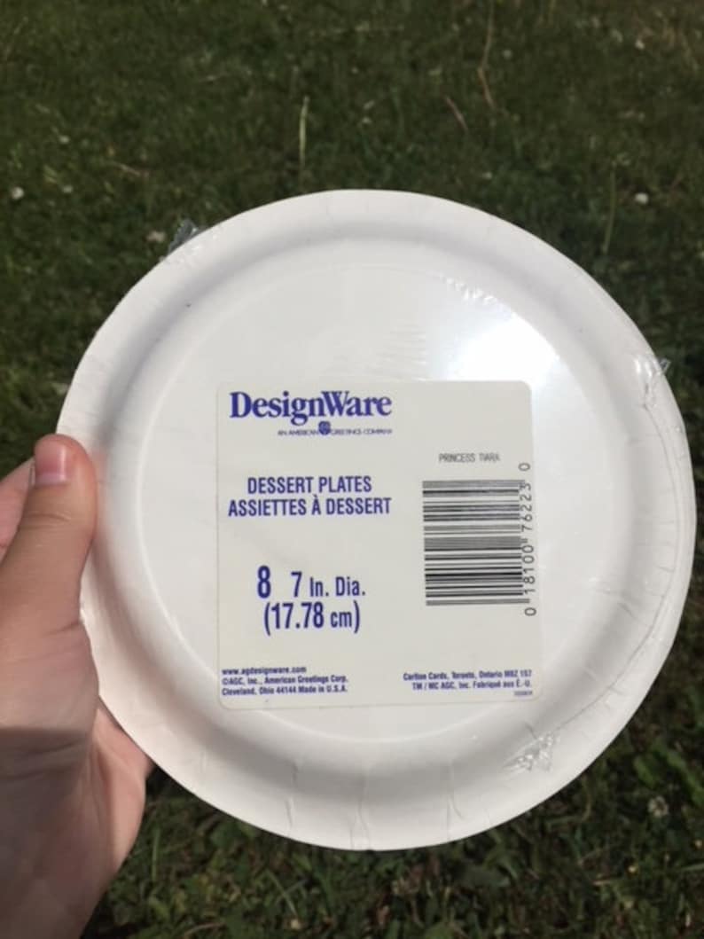 Vintage Princess Paper Plates Birthday Party In package