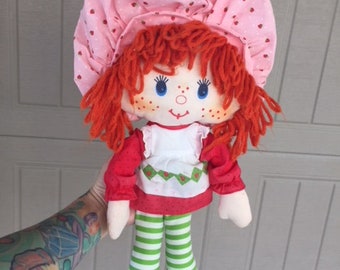 1980s Strawberry Shortcake Plush Rag Doll