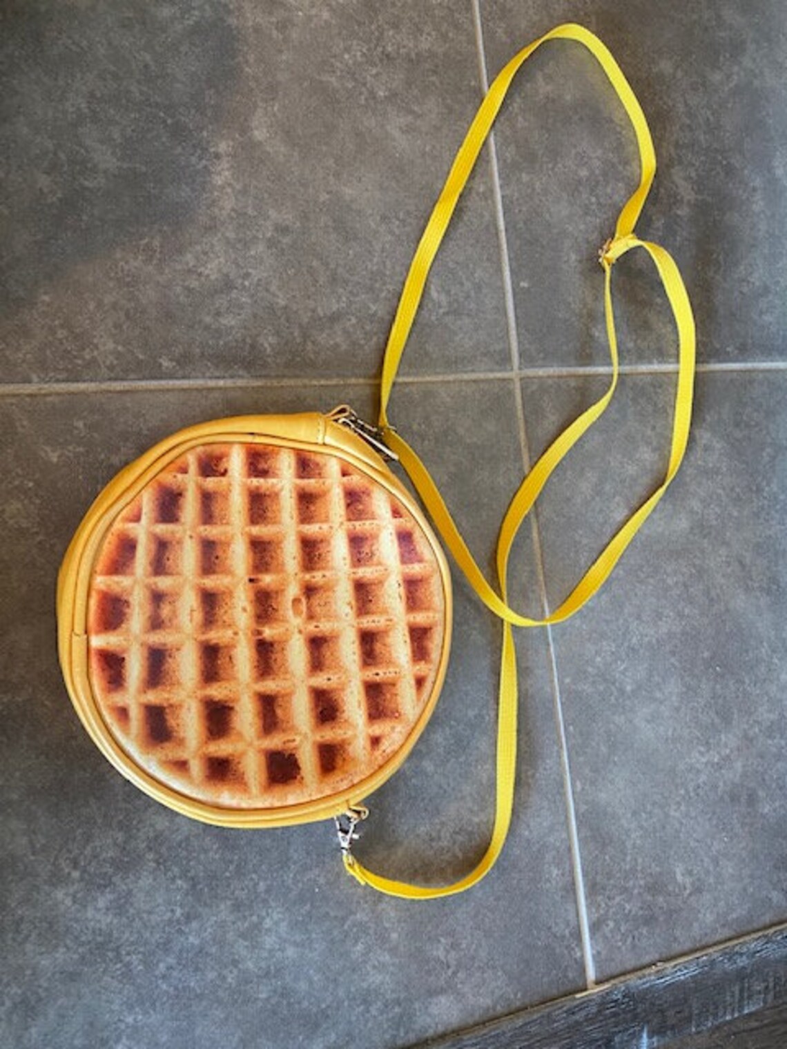 Waffle Purse Shoulder Bag Etsy