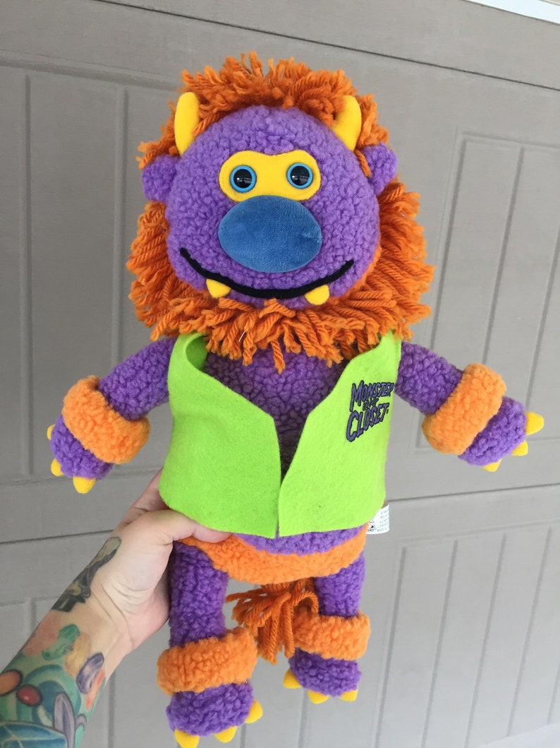 Rare Vintage 90s 1997 Rumpus Monster In My Closet Plush Etsy