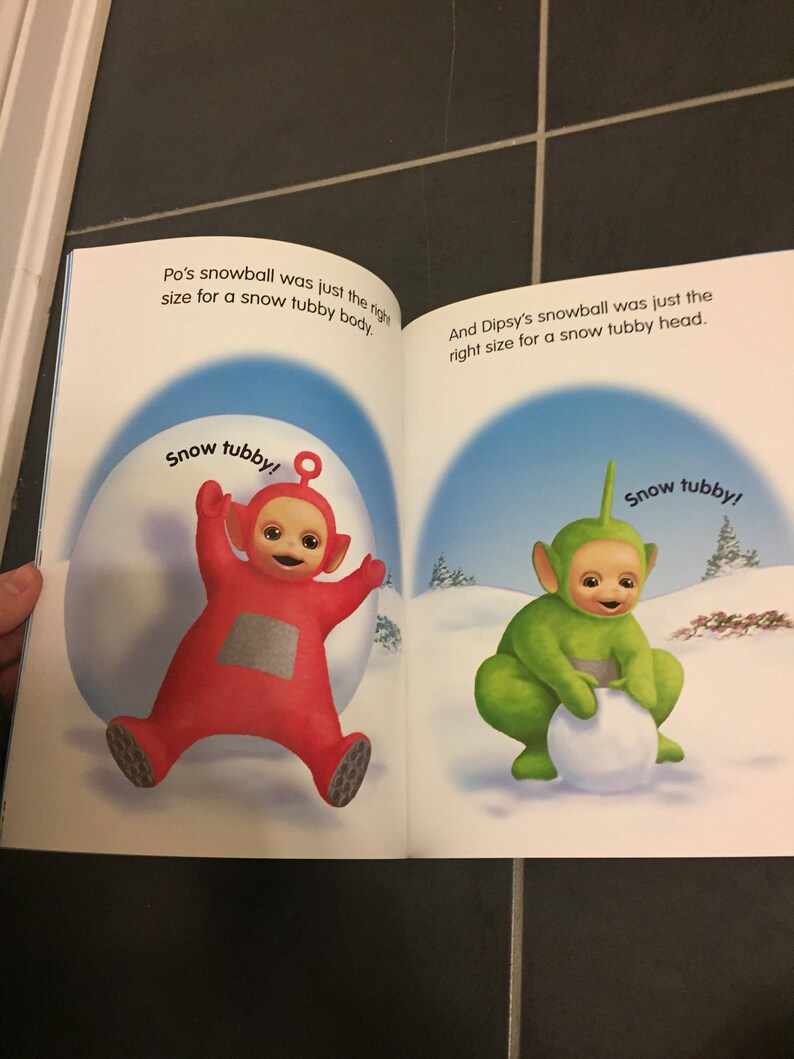 Teletubbies childrens book the snow tubby Etsy