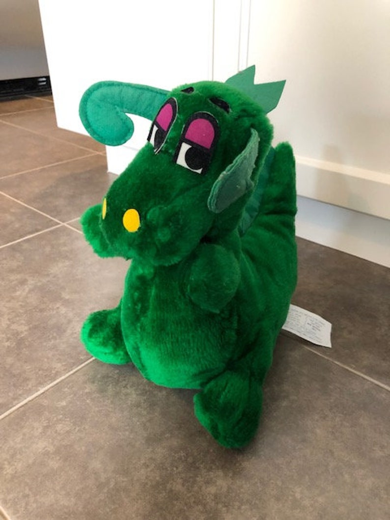 green dragon plush toy