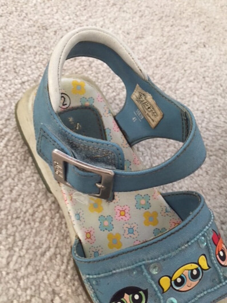 Vintage Power Puff Girls Sandals Girls size 2