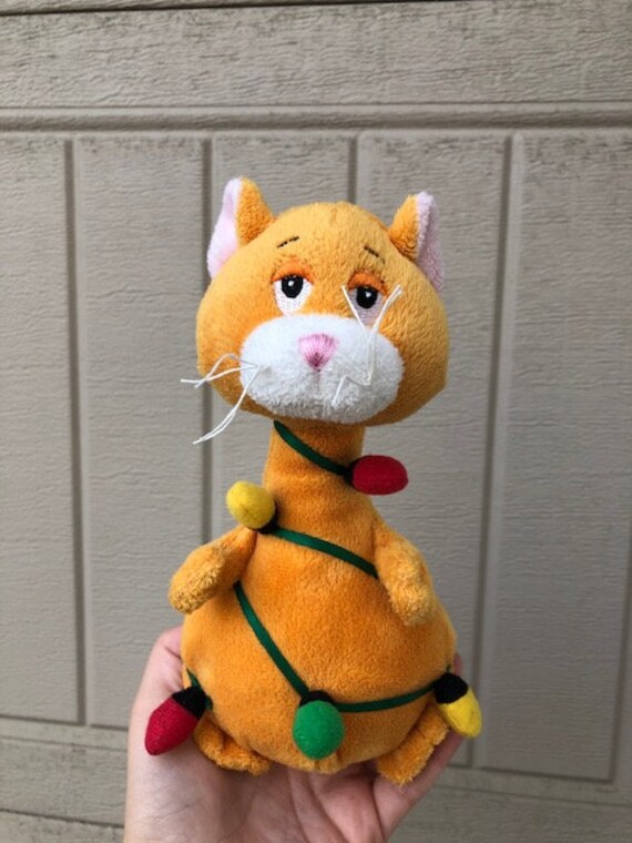 christmas cat stuffed animal