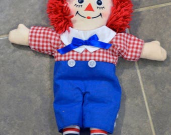 Vintage Raggedy Andy plush Doll