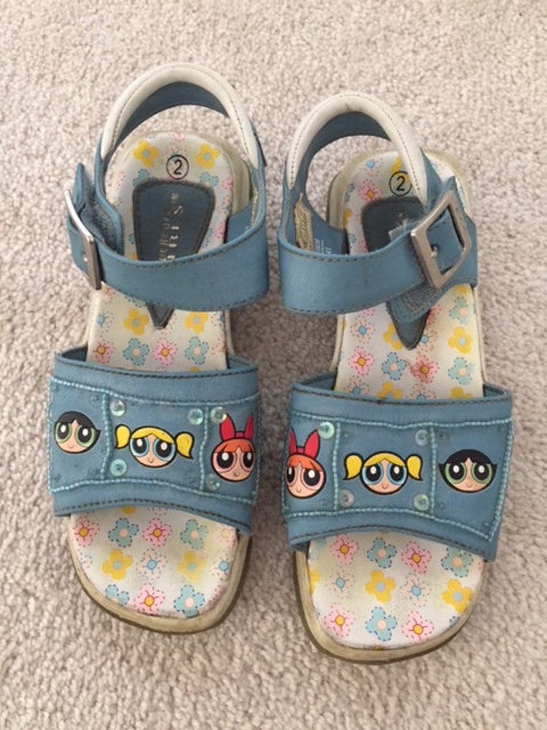 Vintage Power Puff Girls Sandals Girls size 2