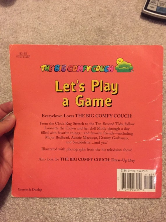 1997 The Big Comfy Couch Lets Play A Game Childrens Book Etsy