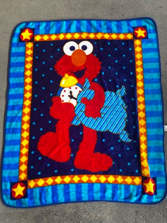 Sesame Street Elmo Kids Blanket Etsy
