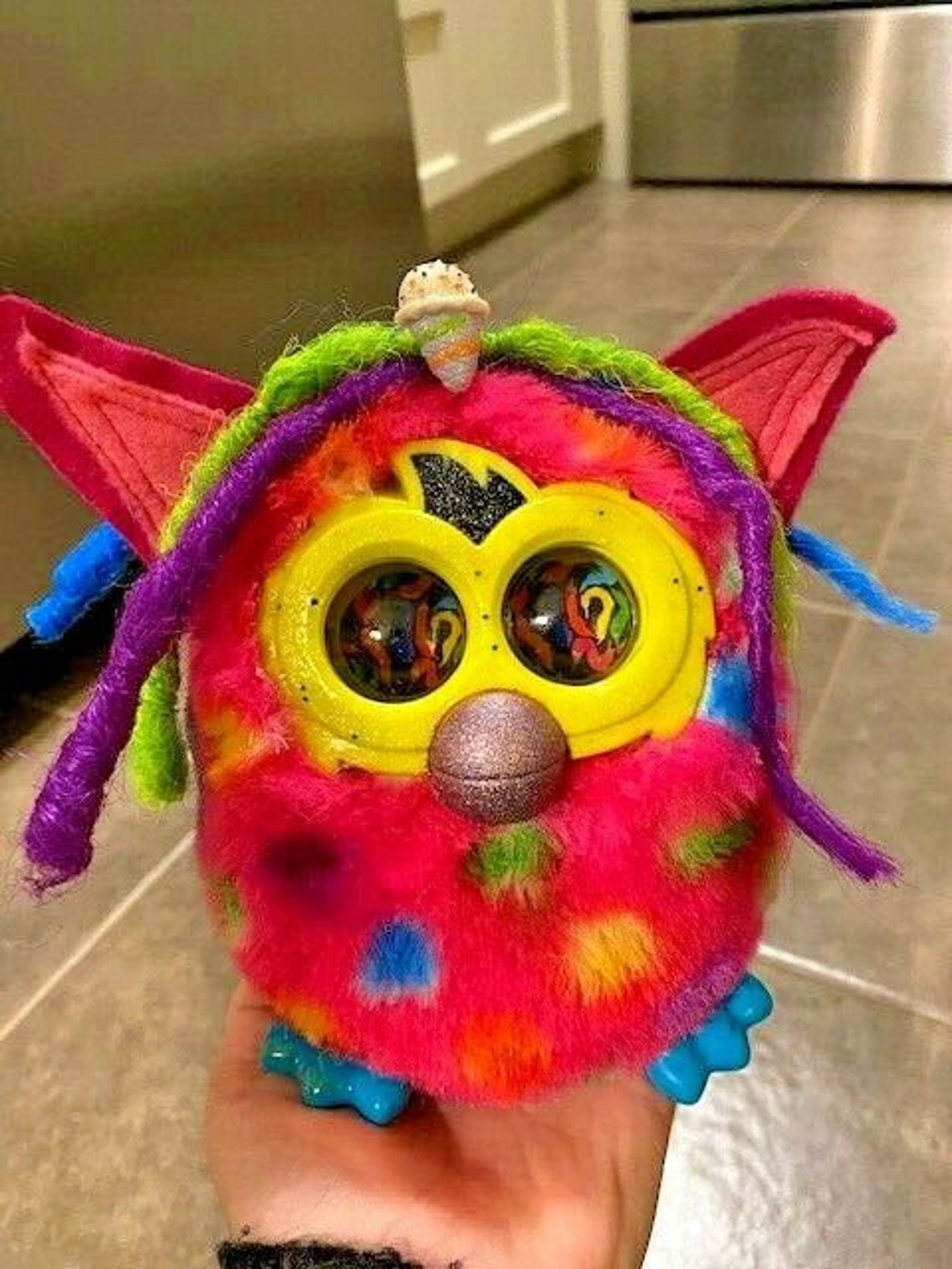 OOAK Furby Art Doll Plush Furby Boom Custom Worm on a string | Etsy