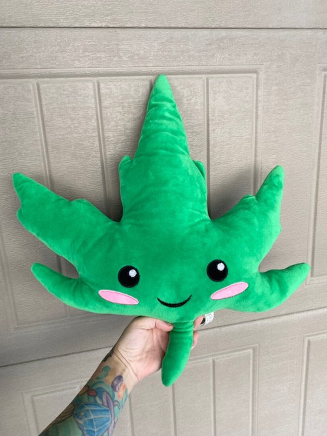 Weed plush toy cannabis leaf toy cannabis plush Etsy