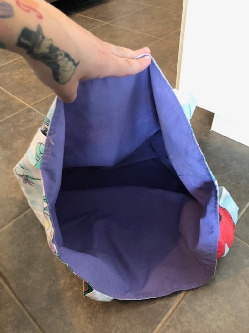 Vintage Disney Ariel The Little Mermaid Material Tote Bag