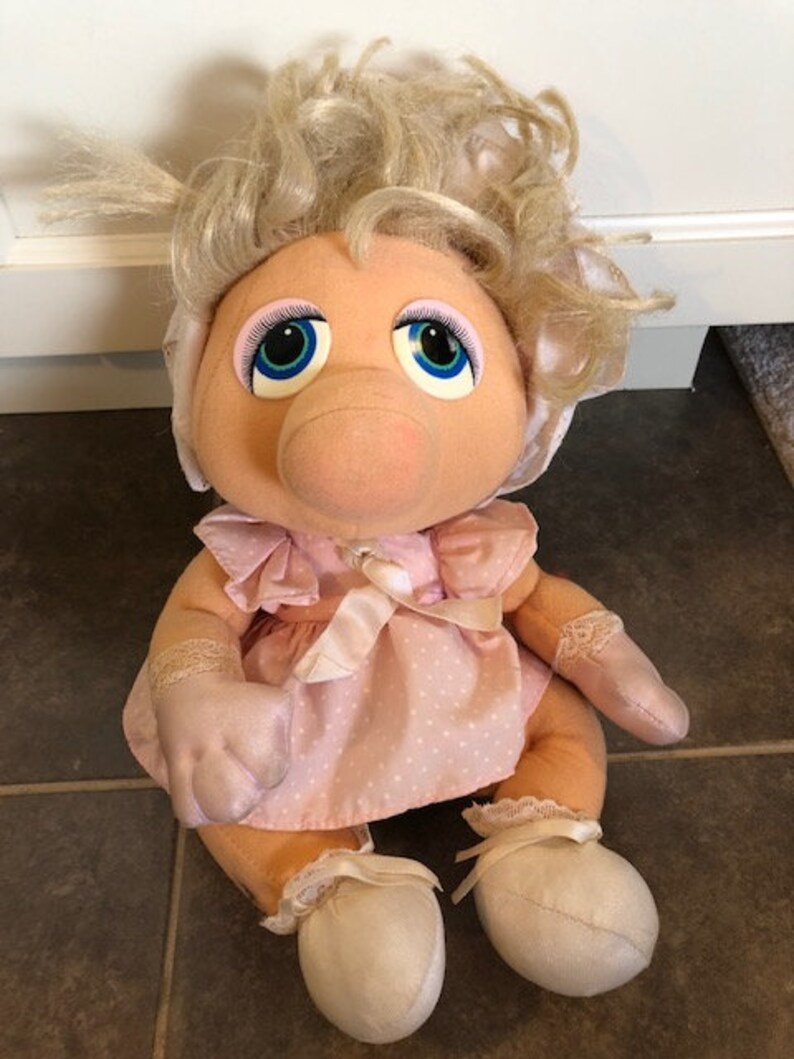 Vintage 11 1983 Miss Piggy Muppet Softies Baby By Hasbro Etsy