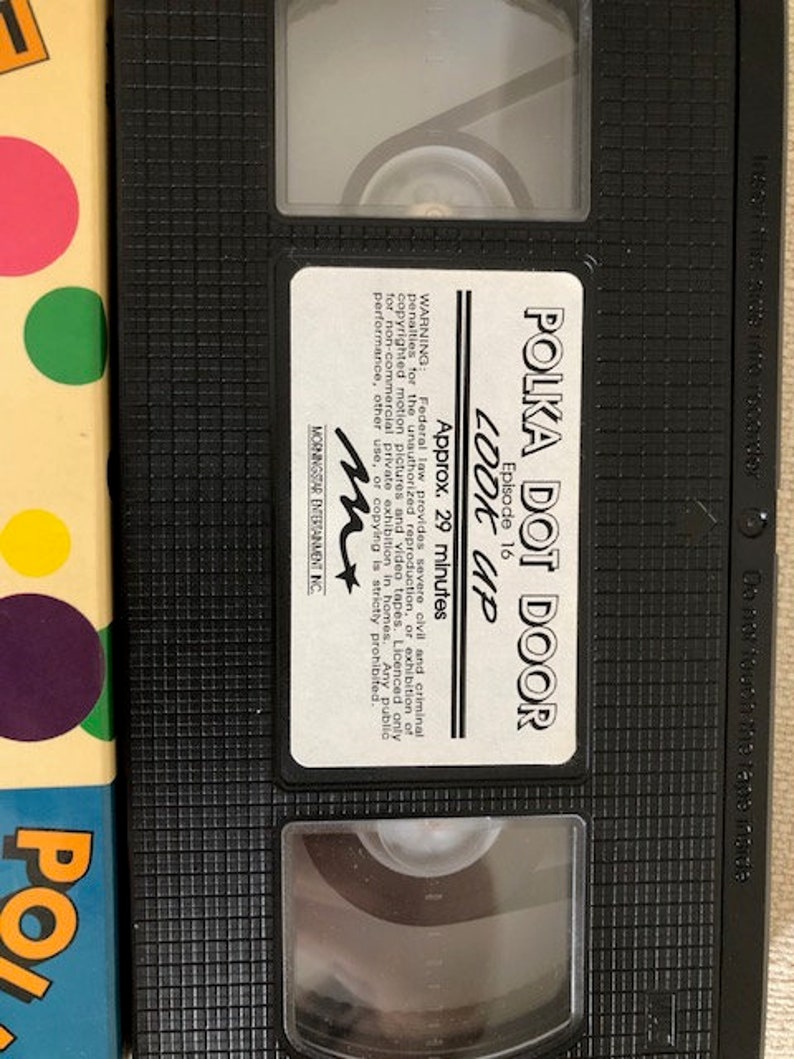 Vintage Polka Dot Door VHS Tape Polkaroo | Etsy