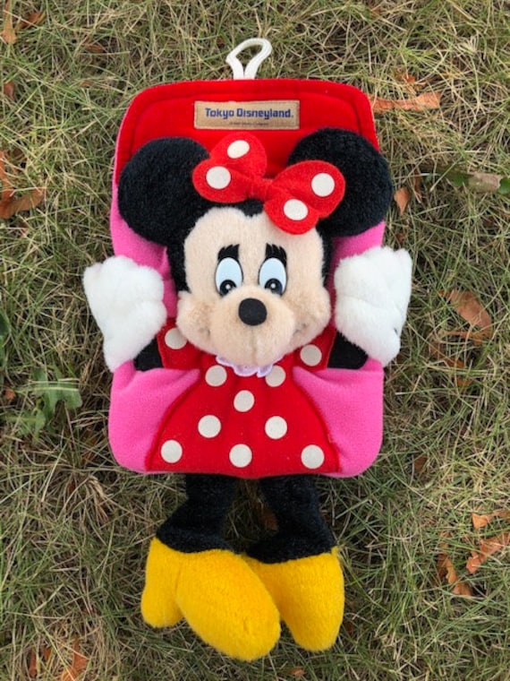 minnie mouse plush in pouch