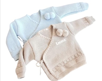 Personalized baby wool bra