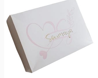 Personalized gift box 39x28.5x8.5cm, large personalized cardboard gift box, gift idea, party surprise