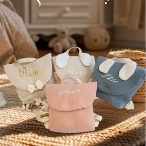 Sac à dos bébé personnalisé en gaz de coton
