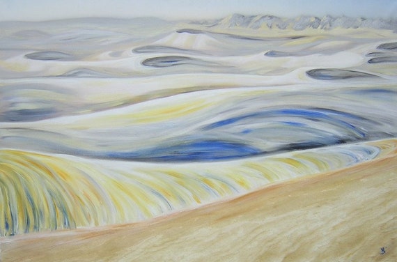 Wustenlandschaft Acrylmalerei Auf Leinwand 80x1 Cm Unikat Etsy